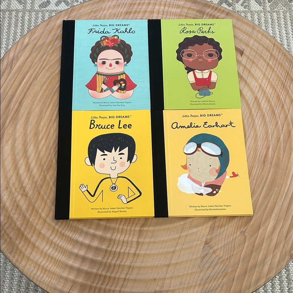 Little People, Big Dreams Kids Learning Book Set - Multicolor